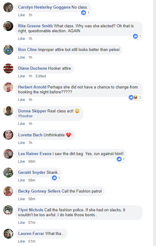 Followers of Jim Zeigler Facebook Post Comments