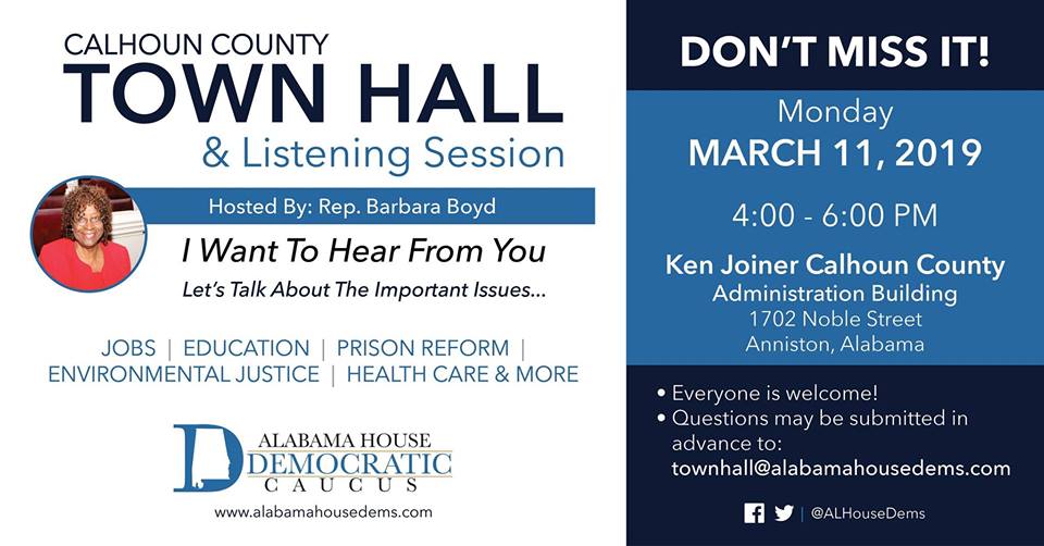 Calhoun County Town Hall & Listening Tour