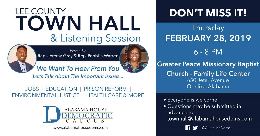 Lee County Town Hall & Listening Session