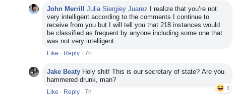 John Merrill Facebook Comments