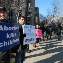 Protestors At Anti-Abortion Rally