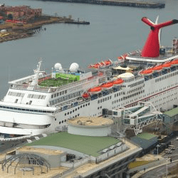 Carnival Fantasy Docked in Mobile, AL