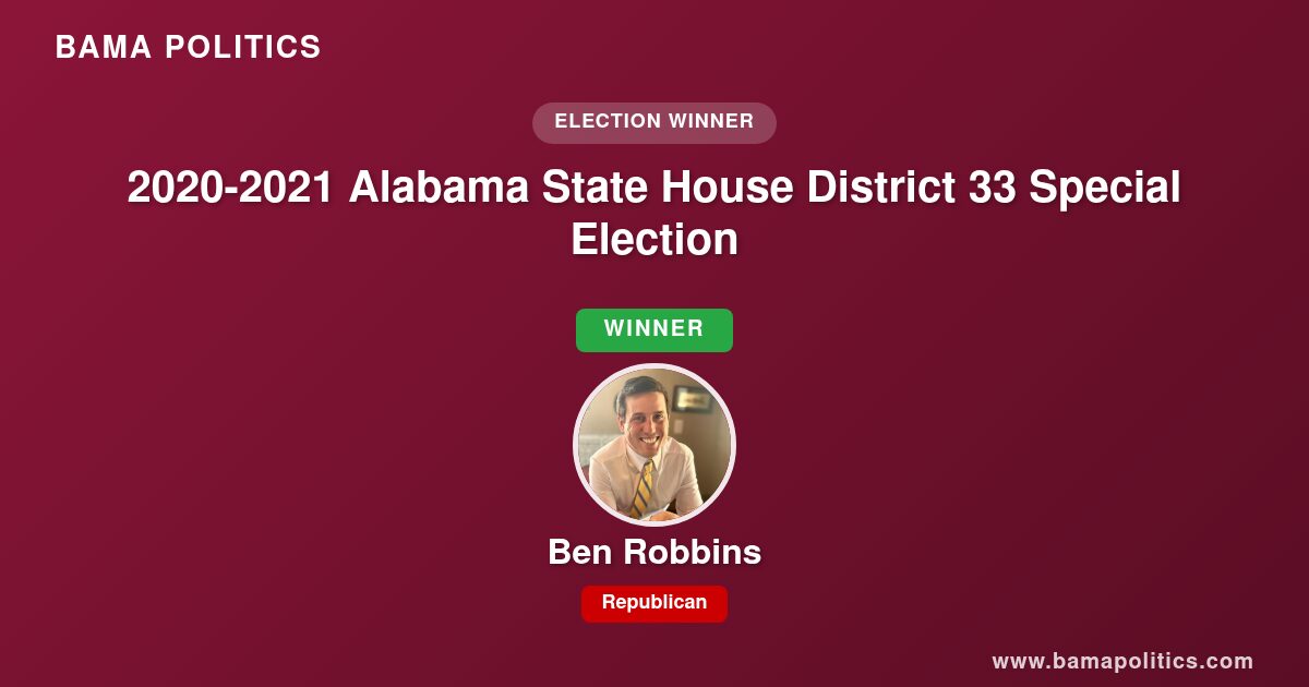2020-2021 Alabama State House District 33 Special Election Results ...