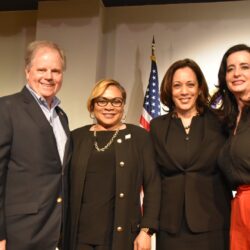 Doug Jones and Kamala Harris