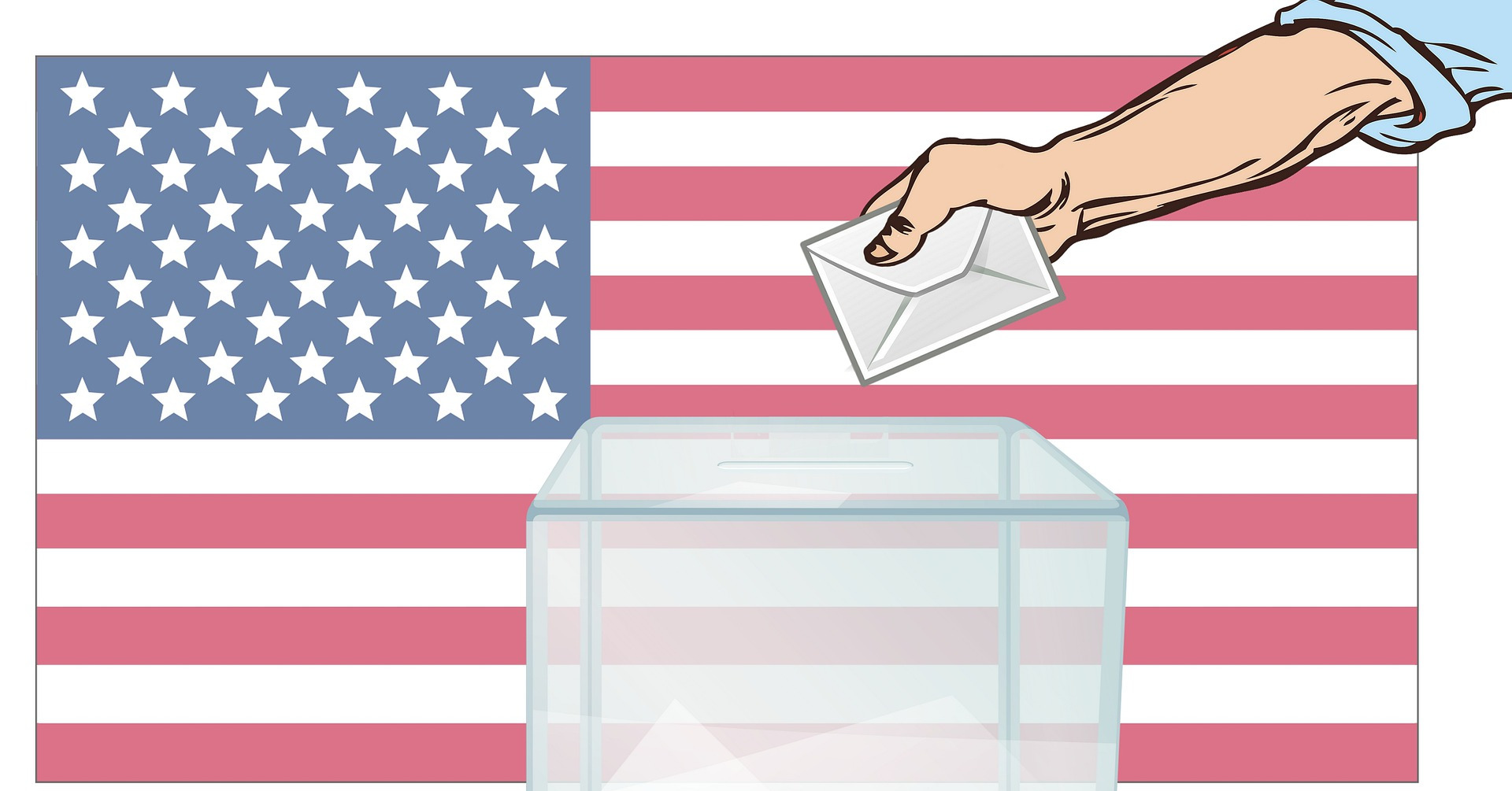 Voting at a ballot box