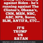 Billy Helms of Abbeville, Alabama labeling Democrats, CNN, MSN, NBC, ABC, NPR, BLM and ANTIFA as Satan