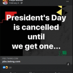 Floyd Burton from Sumiton, AL shares a post implying that Joe Biden is not the President of the United States