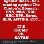 Floyd Burton from Sumiton, AL shares a post calling Democrats, the media, Black Lives Matters, ANTIFA and the NFL Satan.