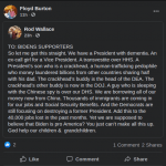 Floyd Burton from Sumiton, AL shares a post calling Kamala Harris a call girl among attacking others.