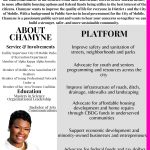 Chamyne Fortune Thompson Campaign Flyer