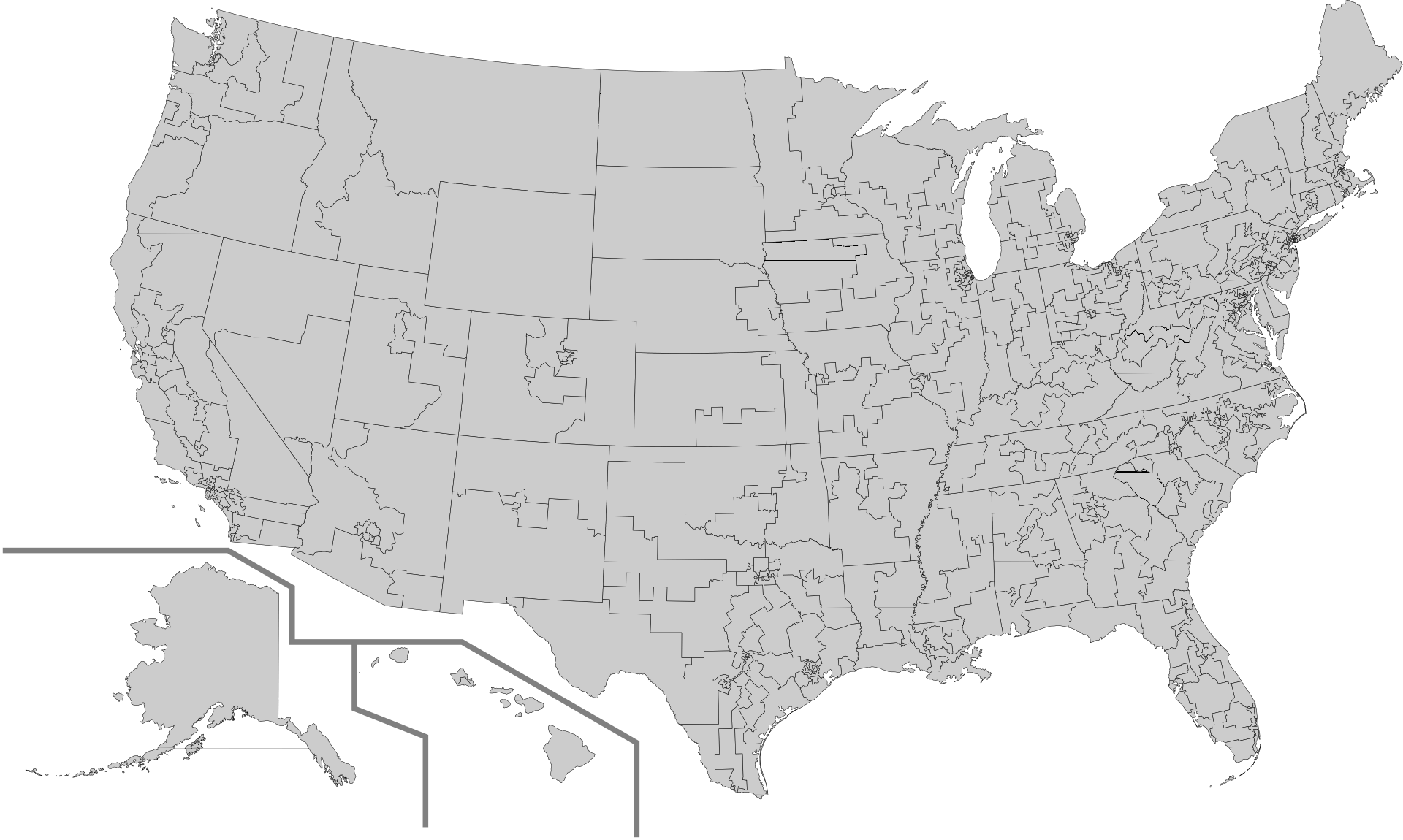 U.S. Congressional District map