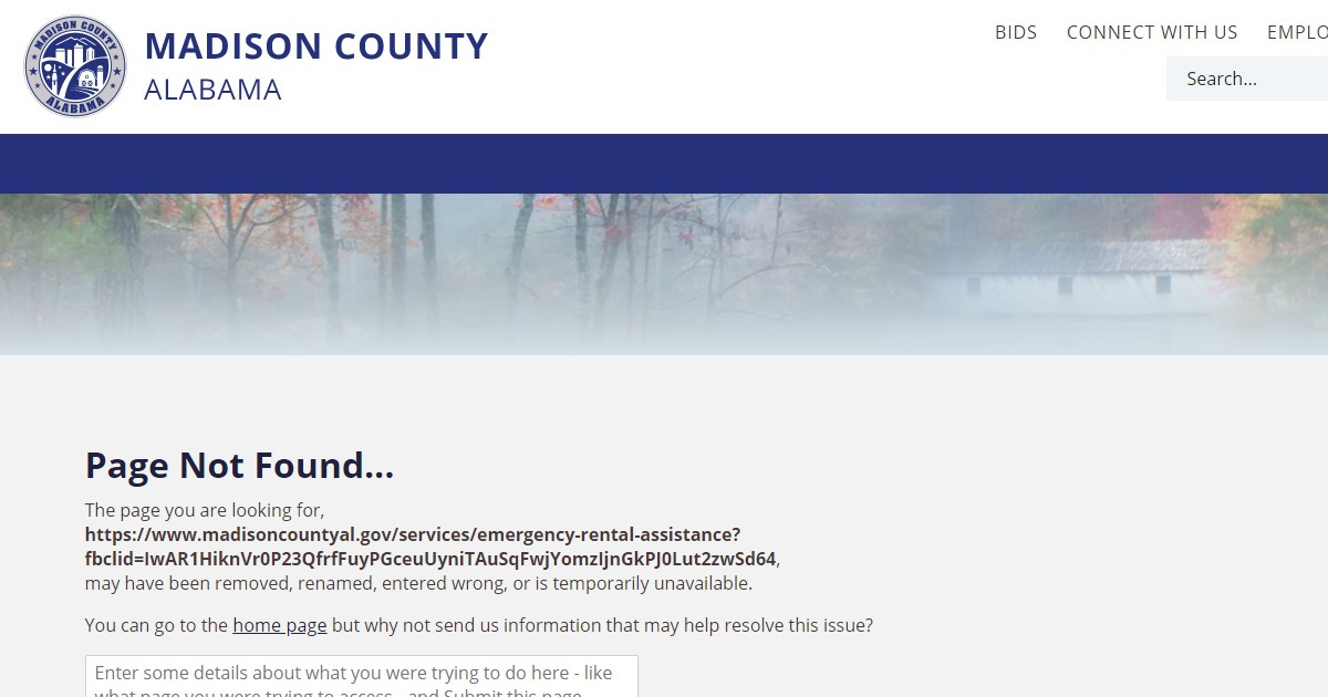 Madison County webpage