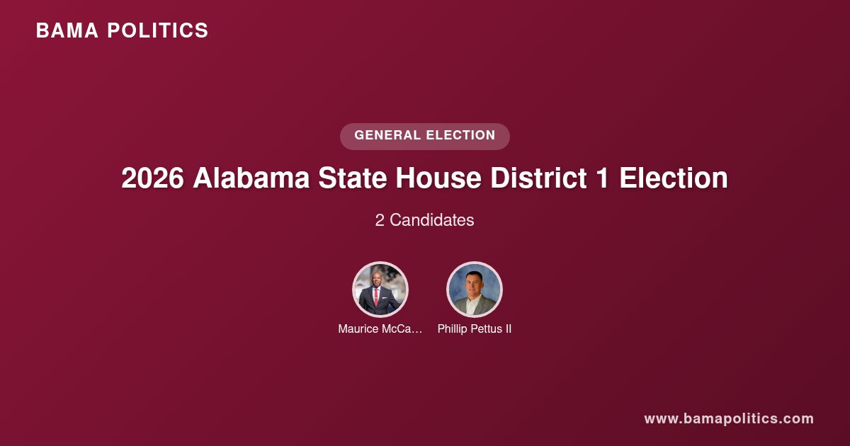 2026 Alabama State House District 1 Election Results | Bama Politics