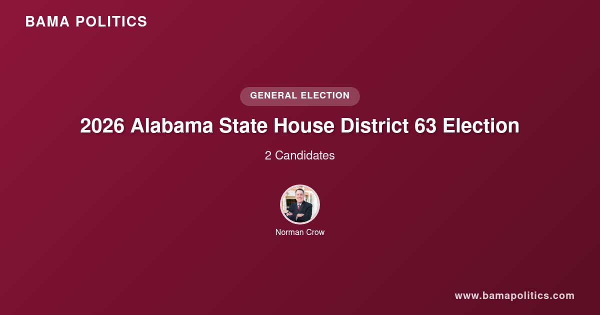 2026 Alabama State House District 63 Election Results | Bama Politics
