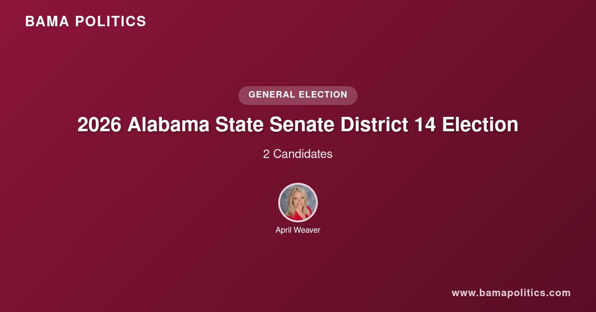 2026 Alabama State Senate District 14 Election Results | Bama Politics