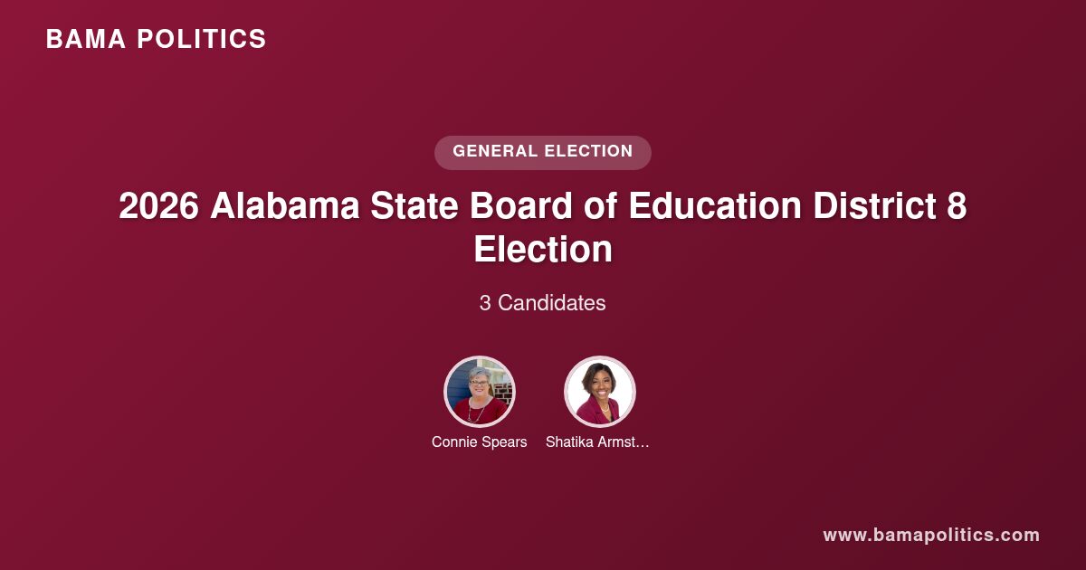 2026 Alabama State Board of Education District 8 Election Results ...